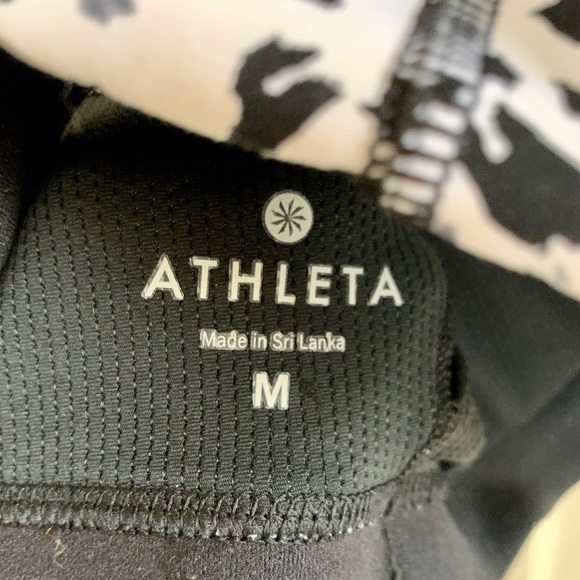 ATHLETA black and white speckled crisscross sports bra - Picture 12 of 14